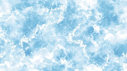 Abstract depiction of swirling shades of pale blue and white