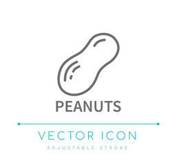 Peanuts Oil Line Icon