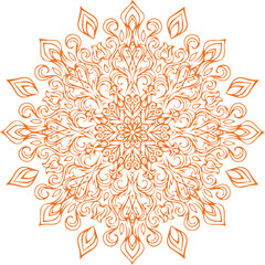 Beautiful flower art and mandala vector design