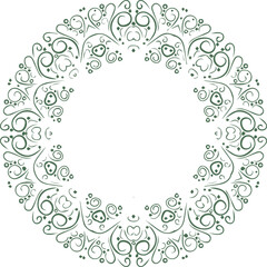 Beautiful flower art and mandala vector design