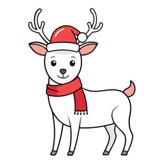 santa claus with reindeer