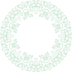 Beautiful flower art and mandala vector design