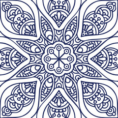 Beautiful flower art and mandala vector design