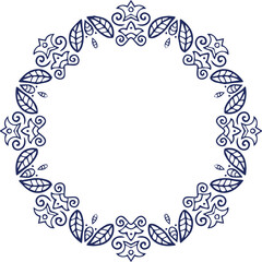 Beautiful flower art and mandala vector design