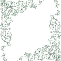 Beautiful flower art and mandala vector design