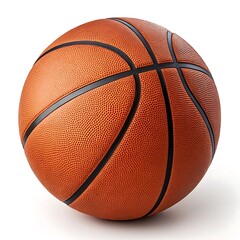 Fototapeta premium Classic Orange Basketball Isolated on White