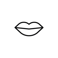 The ideal lip icon features a smooth, symmetrical shape with a bold outline. It is easily recognizable and often uses red or pink shades to symbolize beauty, love, or expression.