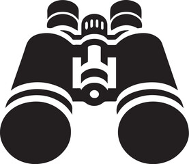 Binocular Durbin vector icon illustration