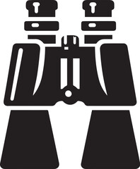 Binocular Durbin vector icon illustration