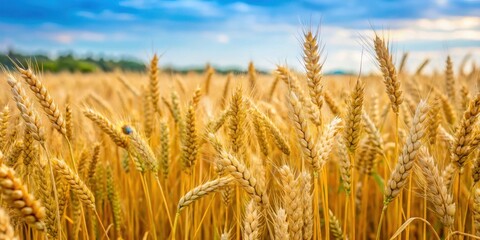 Wheat and tares growing together in a field with weeds , field, crops,  field, crops, weeds, coexistence