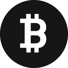 Obraz premium Bitcoin icon sign payment symbol. Cryptocurrency logo. Simple vector.