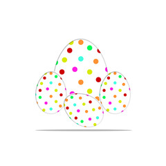 colorful easter eggs