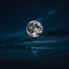 a beautiful moon