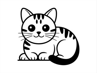 vector illustration of a cat
