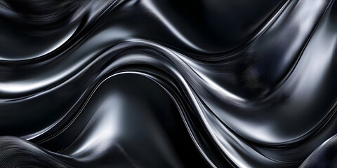 Fototapeta premium Abstract Dark Waves Flow Seamlessly