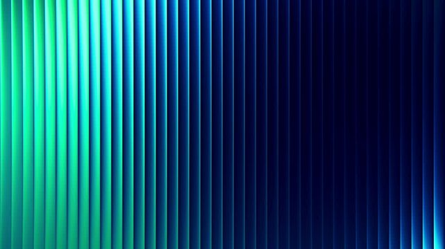 Futuristic neon waves of blue green gradient flow in endless dance of light and motion with fractal glass glowing effect.  Bold dynamic design blending smooth tones and radiant colors. Seamless loop