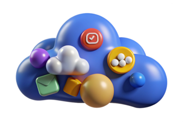 Image of online and social networking. 3D rendering