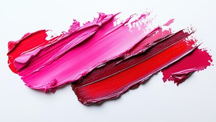 Vibrant Lipstick Shades Swirled, Creating a Bold and Artistic Makeup Design Aesthetically Pleasing