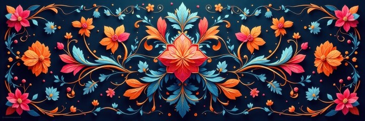 Decorative Flourish Set with Interconnected Elements , designs, borders