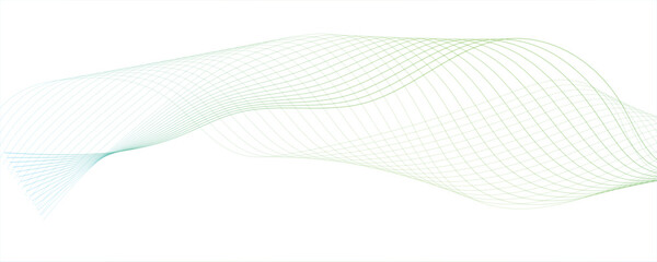 Abstract geometric background with liquid shapes light green wave vector design Elegant smooth wave modern stream   Network structure surface checkered  sport lines border.