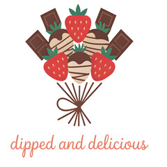 Bouquet of Chocolates and Strawberries