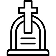 Obraz premium Cemetery Icon