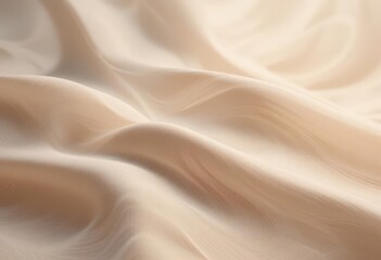 Obraz premium Sandstone Colored Silk Texture with Gentle Ripples and a Soft, Diffused Light, Like a Desert Landscape