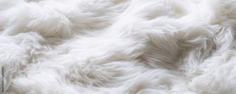 Poster white furry background creating soft and fluffy texture