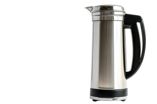 Sleek stainless steel thermal carafe enhancing coffee moments at home or office