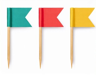 set of colorful flags