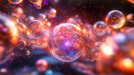 Exploring quantum realities schrodinger's bubbles in a cosmic environment
