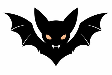 bat on black background