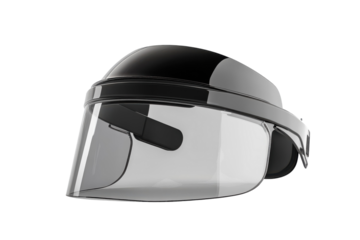 Reflective face shield designed for safety in various environments during the day
