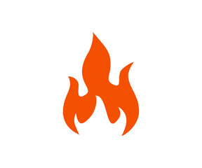 Fire flame icon. Fire sign. Fire icon silhouette vector design and illustration.

