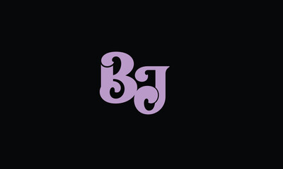 BJ, B J ,abstract, letters, logo, monogram
