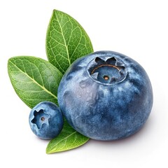 blueberries isolated on white background