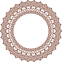 Beautiful flower art and mandala vector design