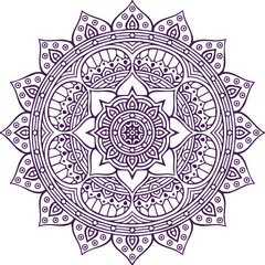 Beautiful flower art and mandala vector design