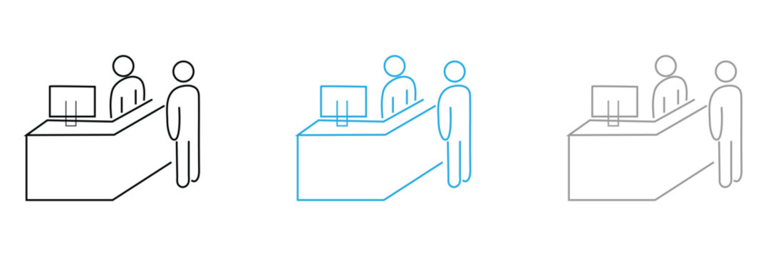 Cashier, bank, cash icon vector image. Can also be used for professionals. Suitable for web apps, mobile apps and print media. Vector Illustration .EPS 10 .