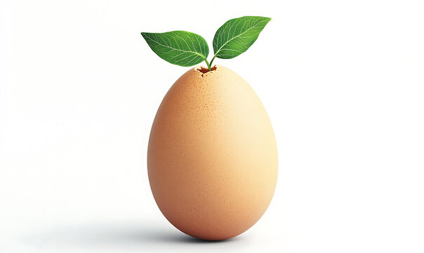 Creative conceptual illustrations of eggs, chickens