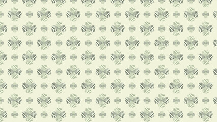 Seamless Abstract Floral Geometric Pattern with Vintage Swirl Elements – Decorative Retro-Inspired Background Design for Textile, Wallpaper, and Digital Art Projects