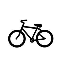 Fototapeta premium Minimalist black silhouette of a bicycle lane sign designating a lane for cyclists