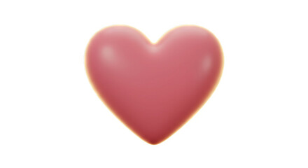 Obraz premium A softly rendered pink heart shape centered on a dark background