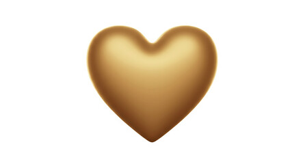 A golden heart shape appears against a colorful background design