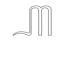 java alphabet line art