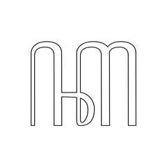 java alphabet line art