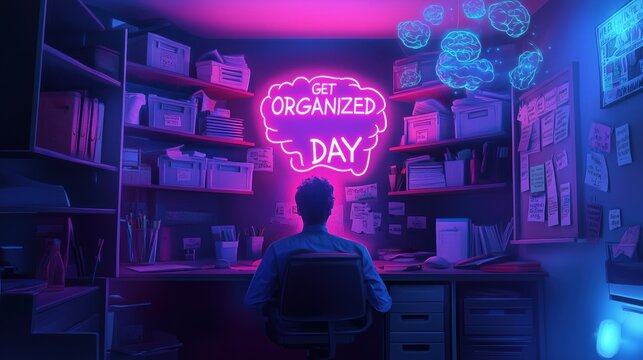 Get Organized Day, illustration
