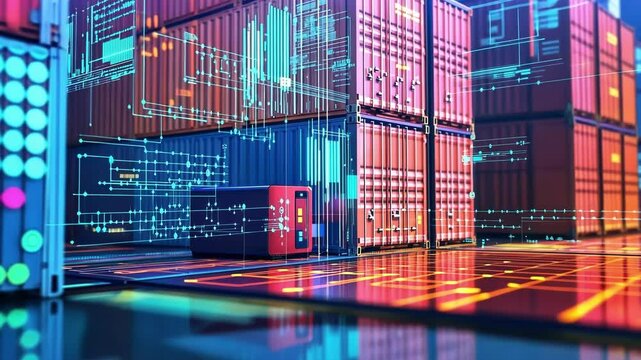 Advanced technology and cyber security measures are safeguarding shipping containers, ensuring the integrity and safety of goods in transit through real time monitoring and data analysis