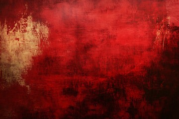 Fototapeta premium Grunge Red Texture with Gold Accents