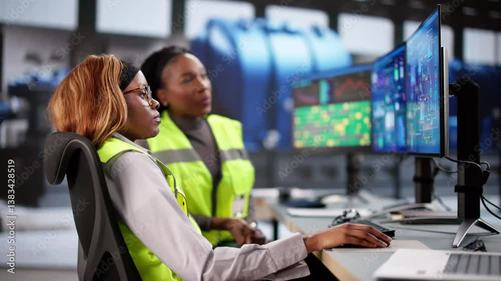 Poster Power Plant Worker Using Scada System
